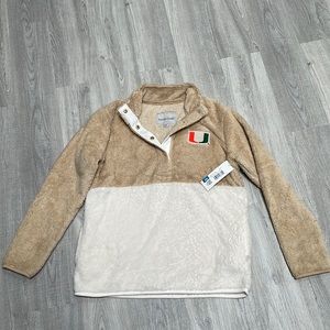 University of Miami Fuzzy Fleece Pullover